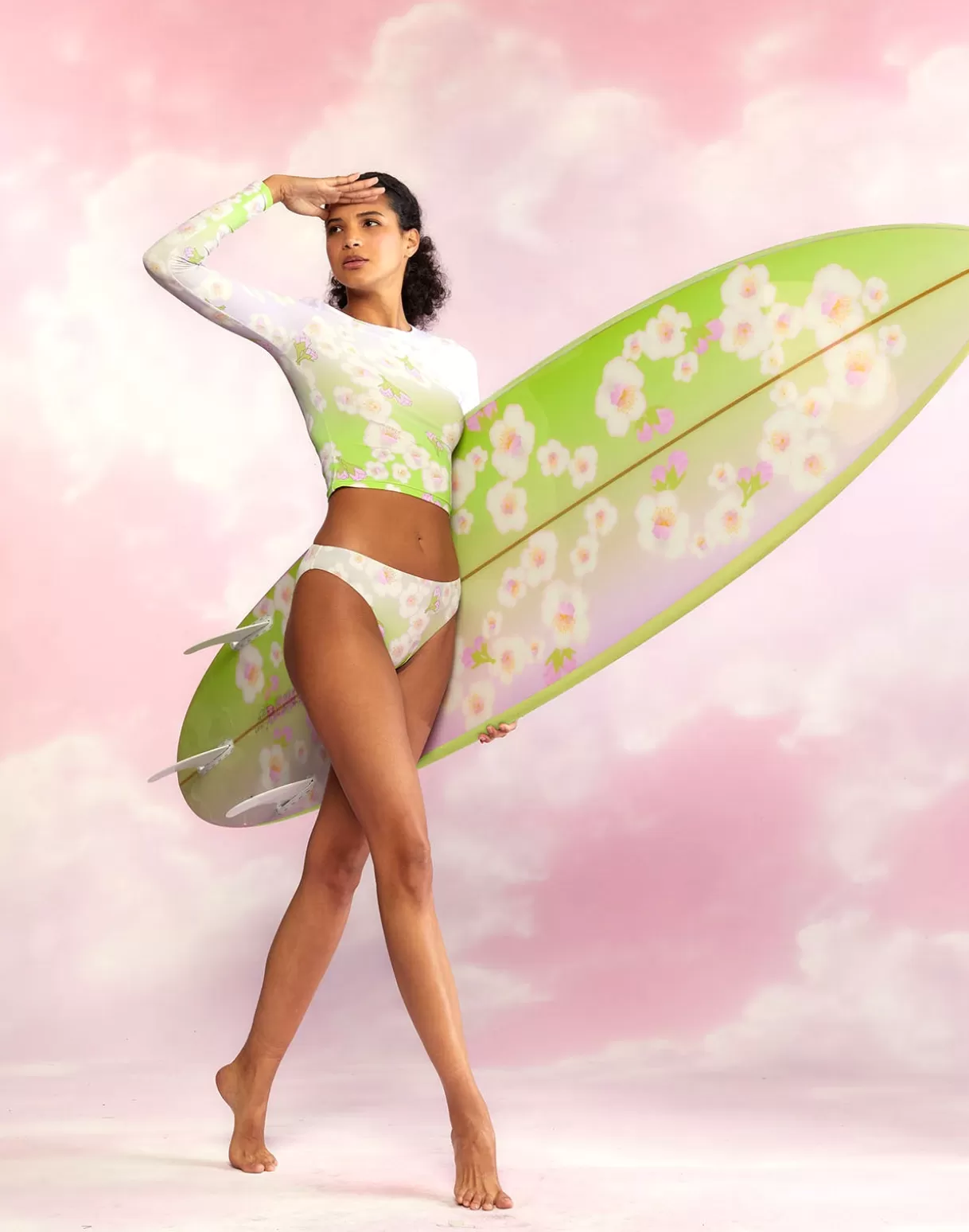 Surf & Swim | All Sport-Cynthia Rowley Custom 7' Surfboard - Cheery Blossom