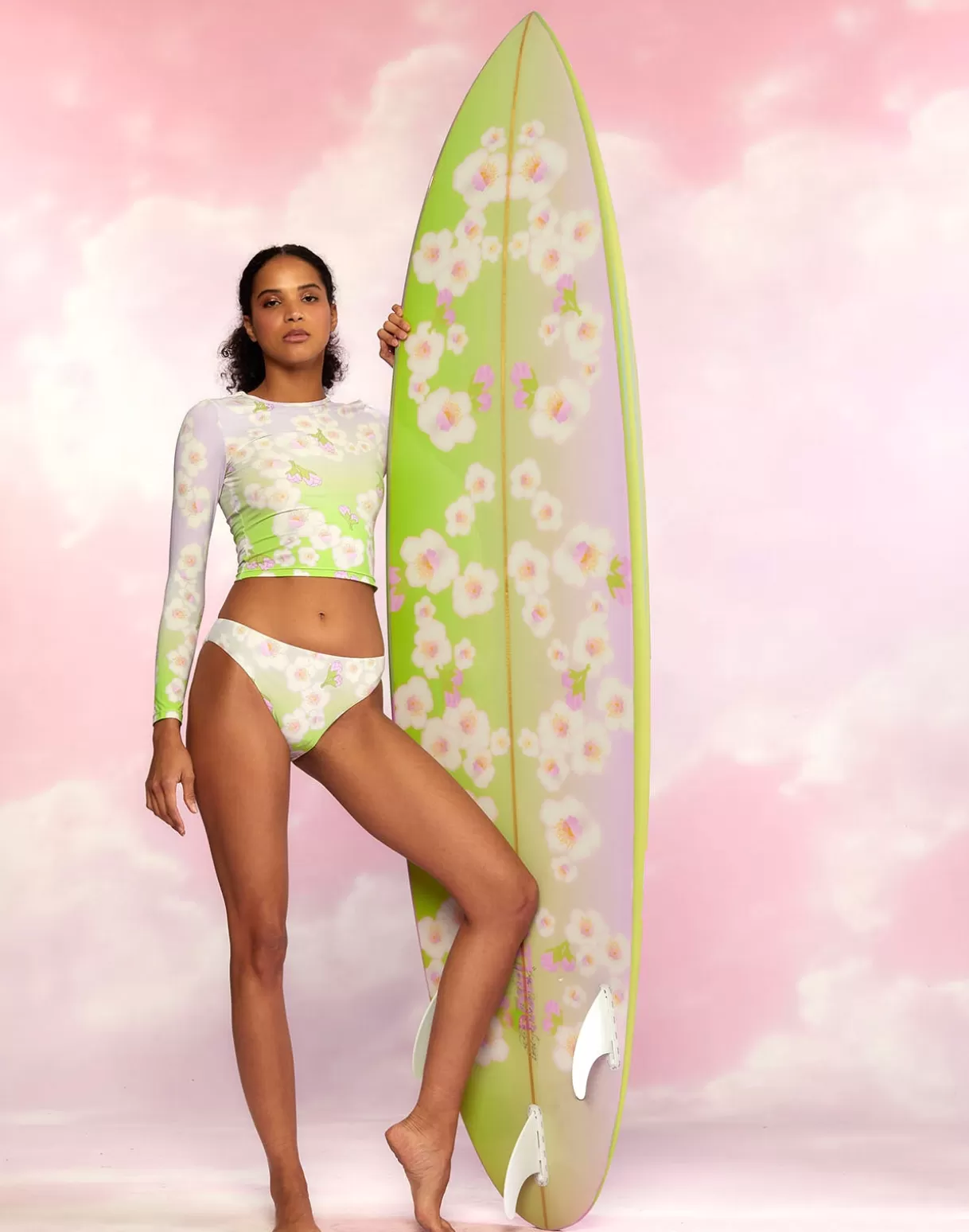 Surf & Swim | All Sport-Cynthia Rowley Custom 7' Surfboard - Cheery Blossom