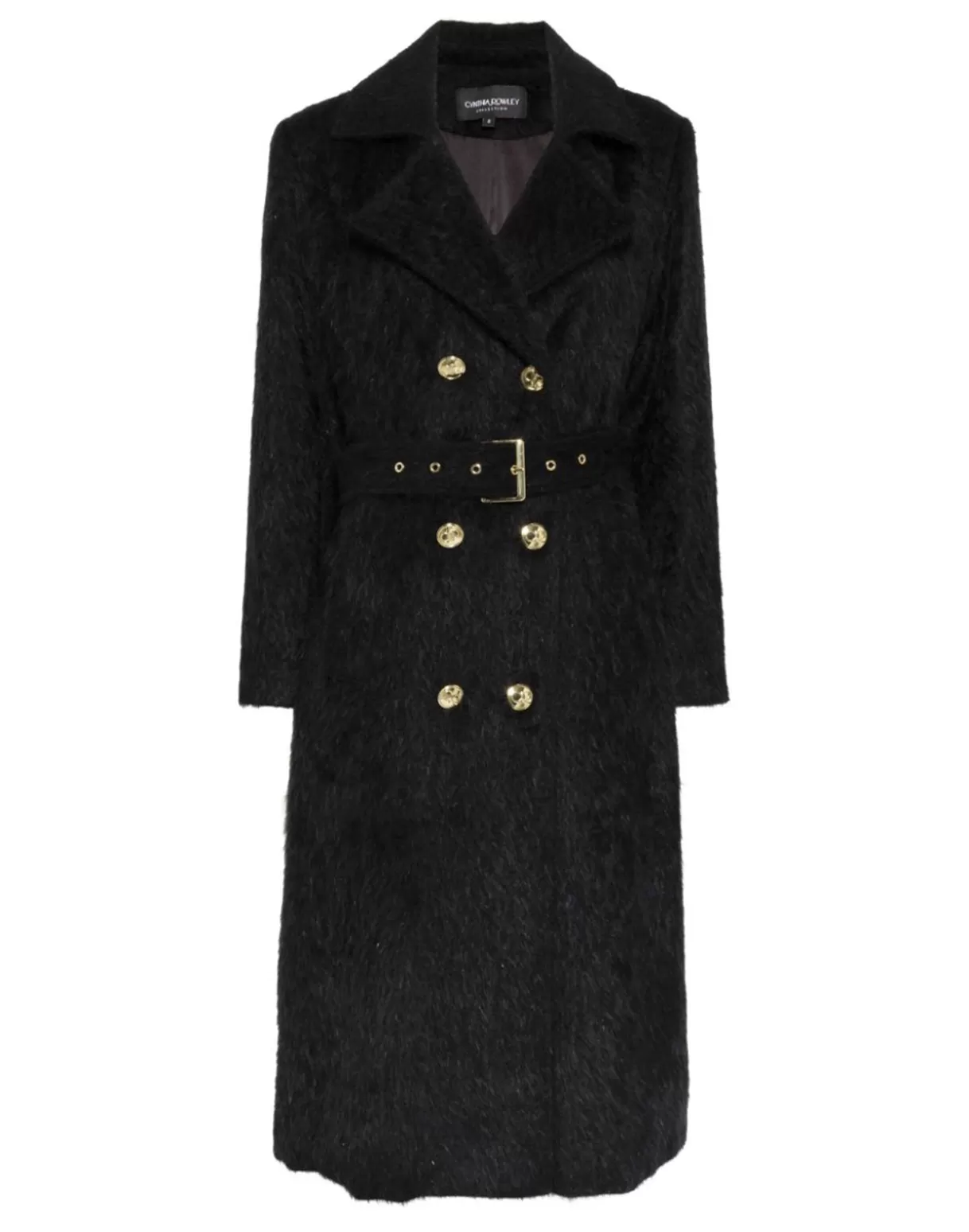Jackets & Coats-Cynthia Rowley Heritage Double Breasted Coat BLACK
