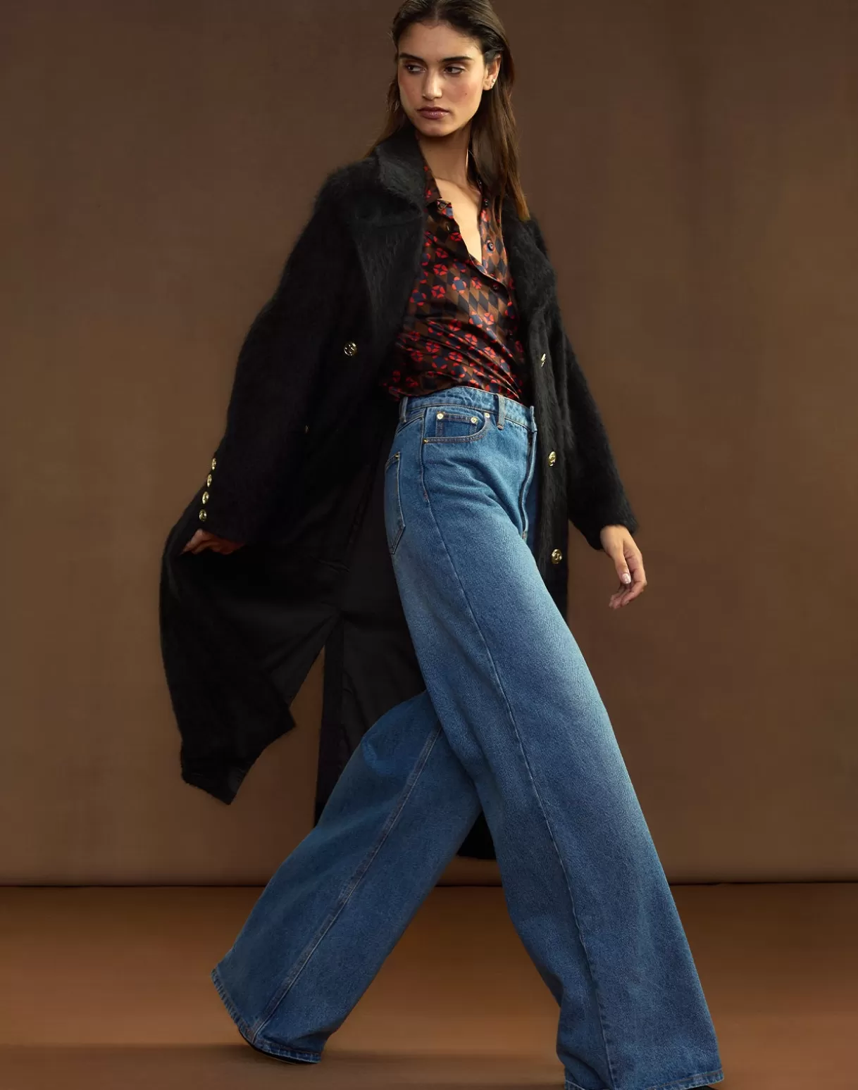 Jackets & Coats-Cynthia Rowley Heritage Double Breasted Coat BLACK