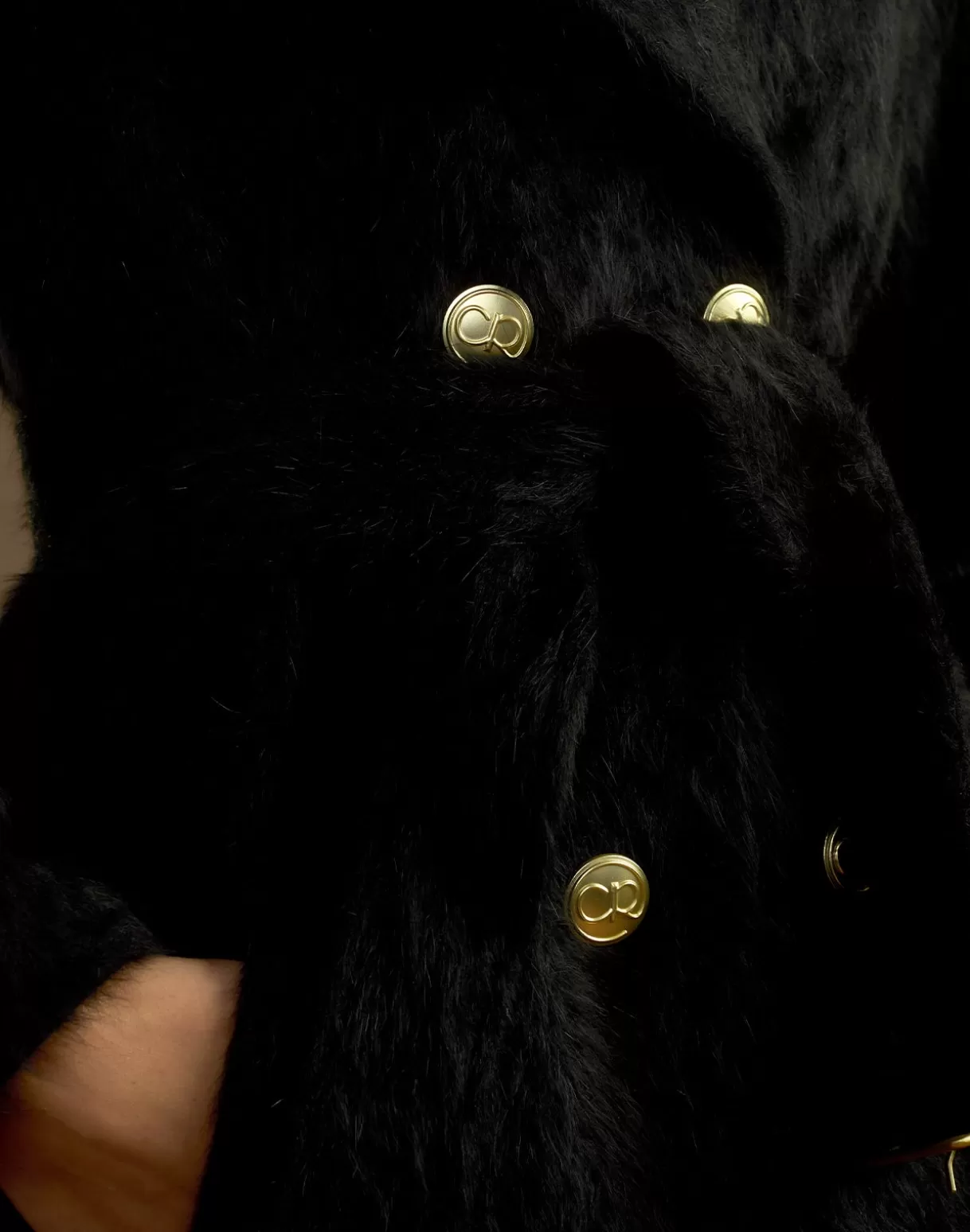 Jackets & Coats-Cynthia Rowley Heritage Double Breasted Coat BLACK