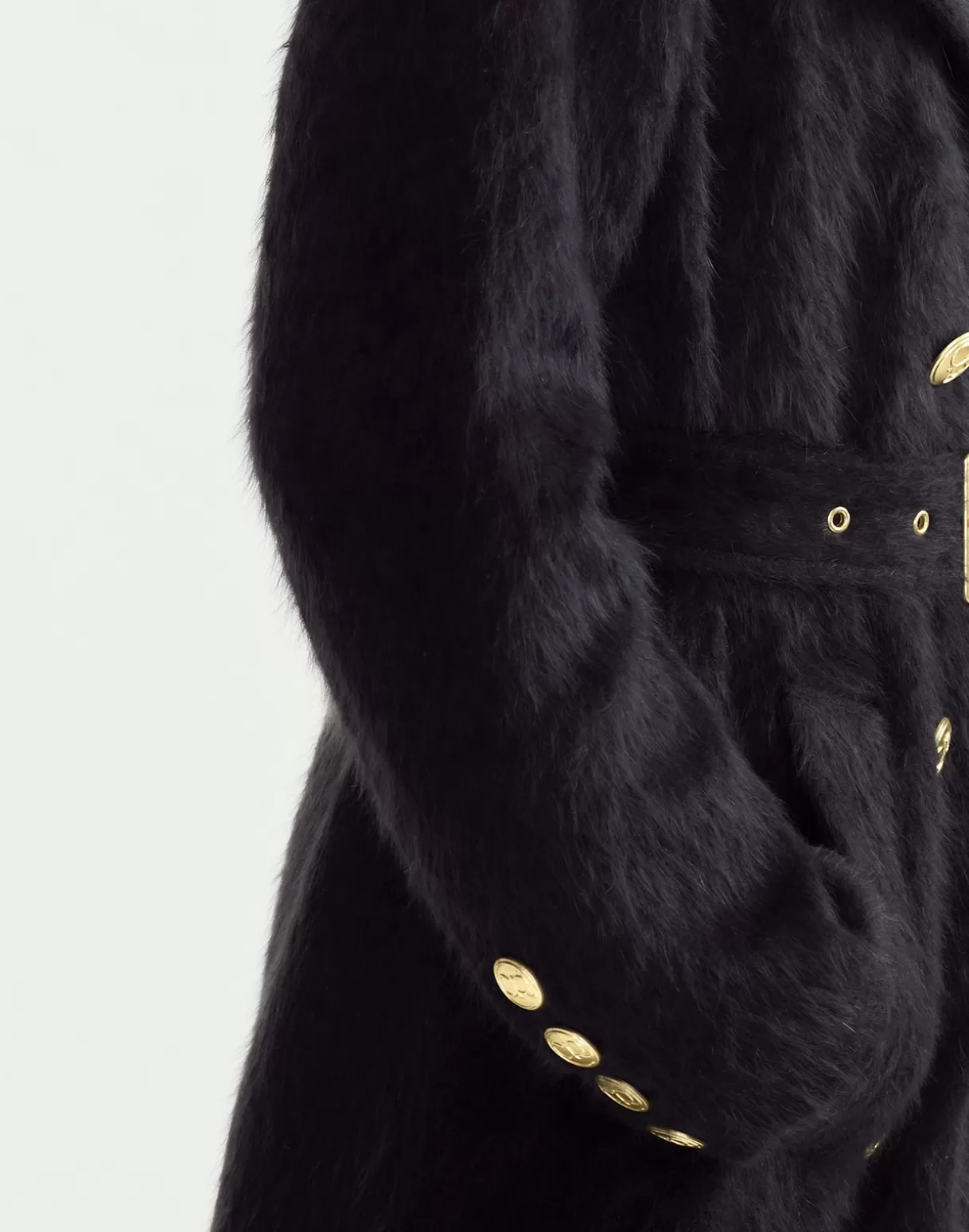 Jackets & Coats-Cynthia Rowley Heritage Double Breasted Coat BLACK