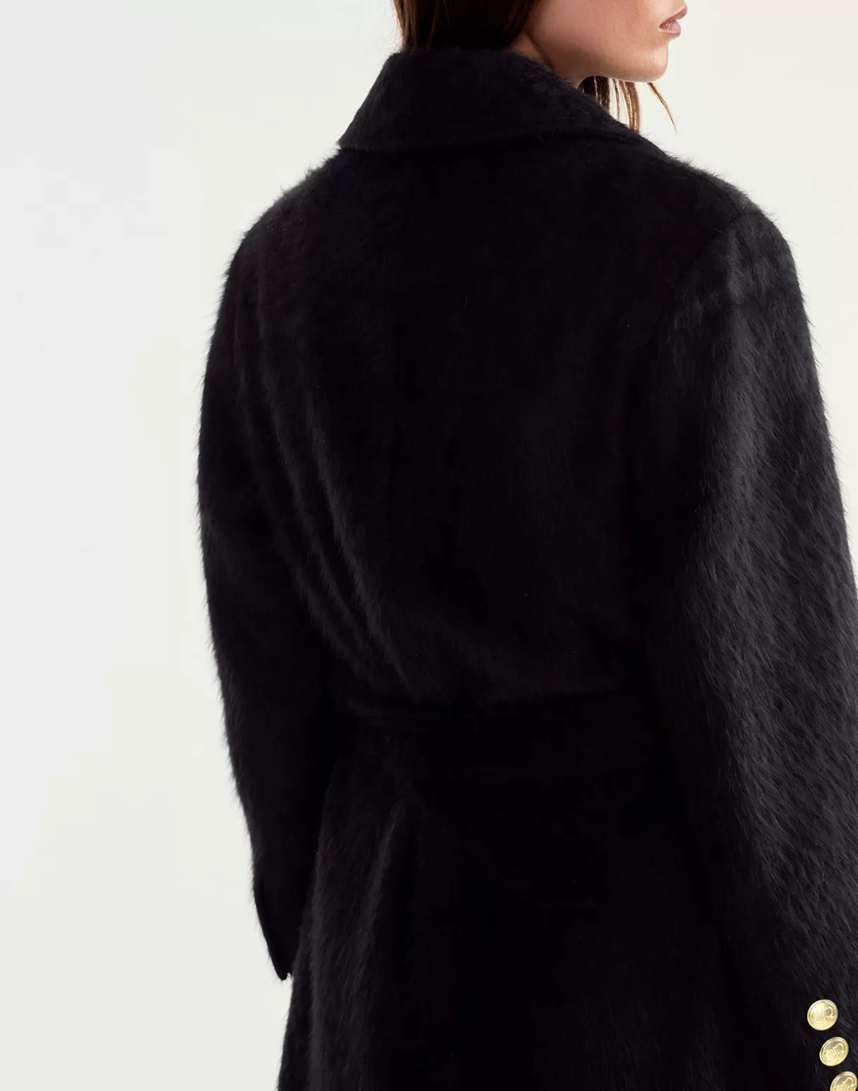 Jackets & Coats-Cynthia Rowley Heritage Double Breasted Coat BLACK