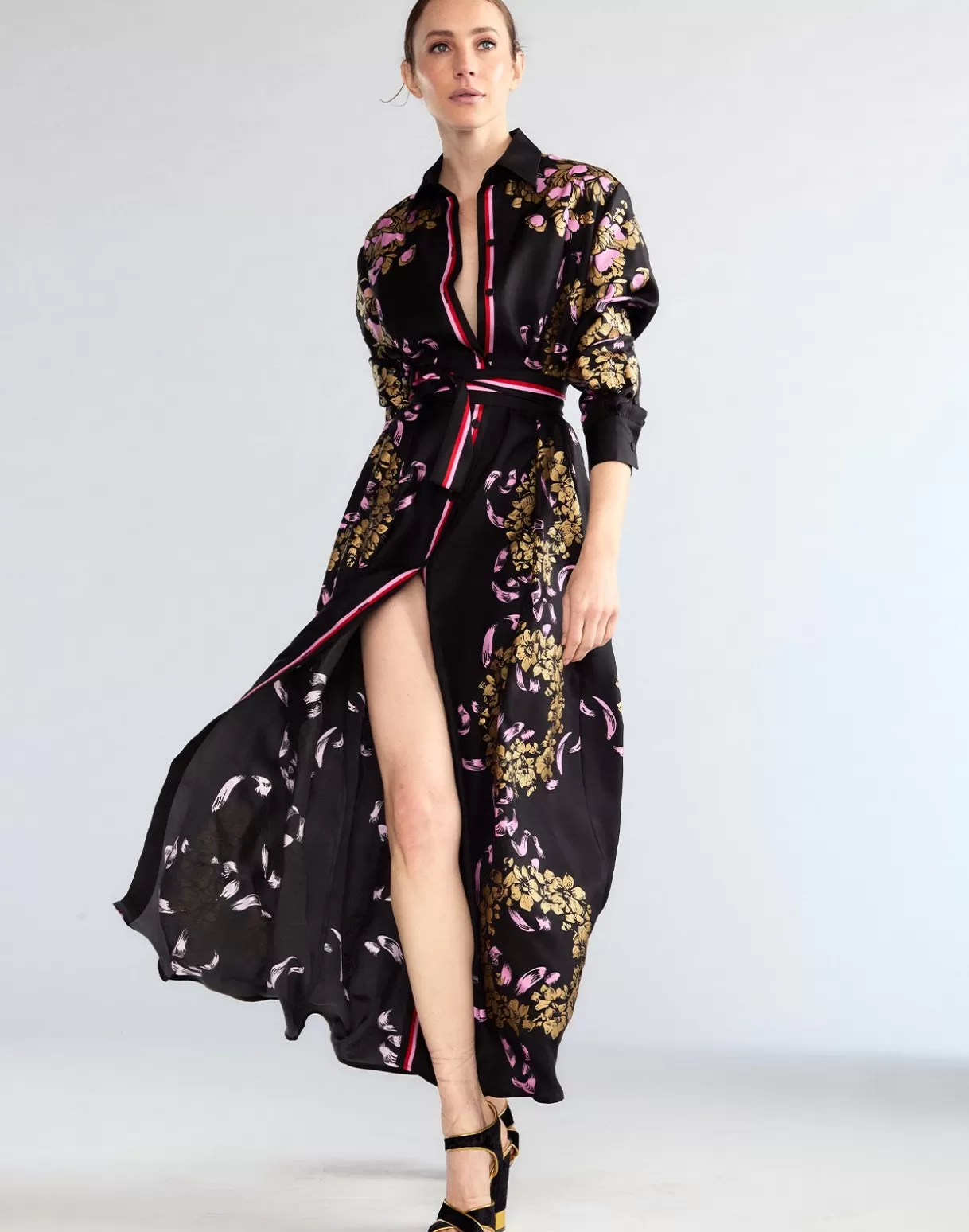 Dresses-Cynthia Rowley Marseille Shirt Dress BLKGD