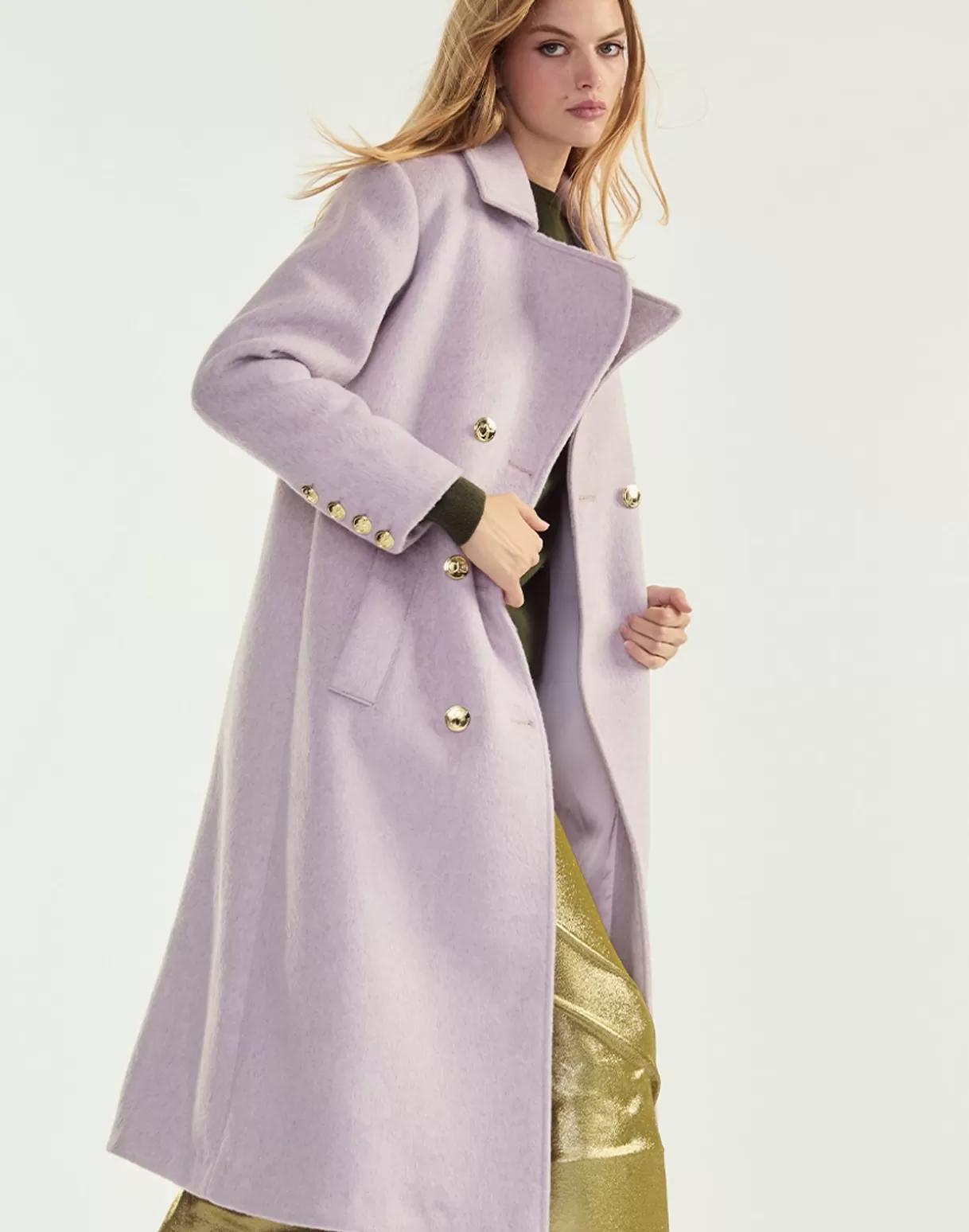 Jackets & Coats-Cynthia Rowley Noa Wool Trench Coat LVNDR