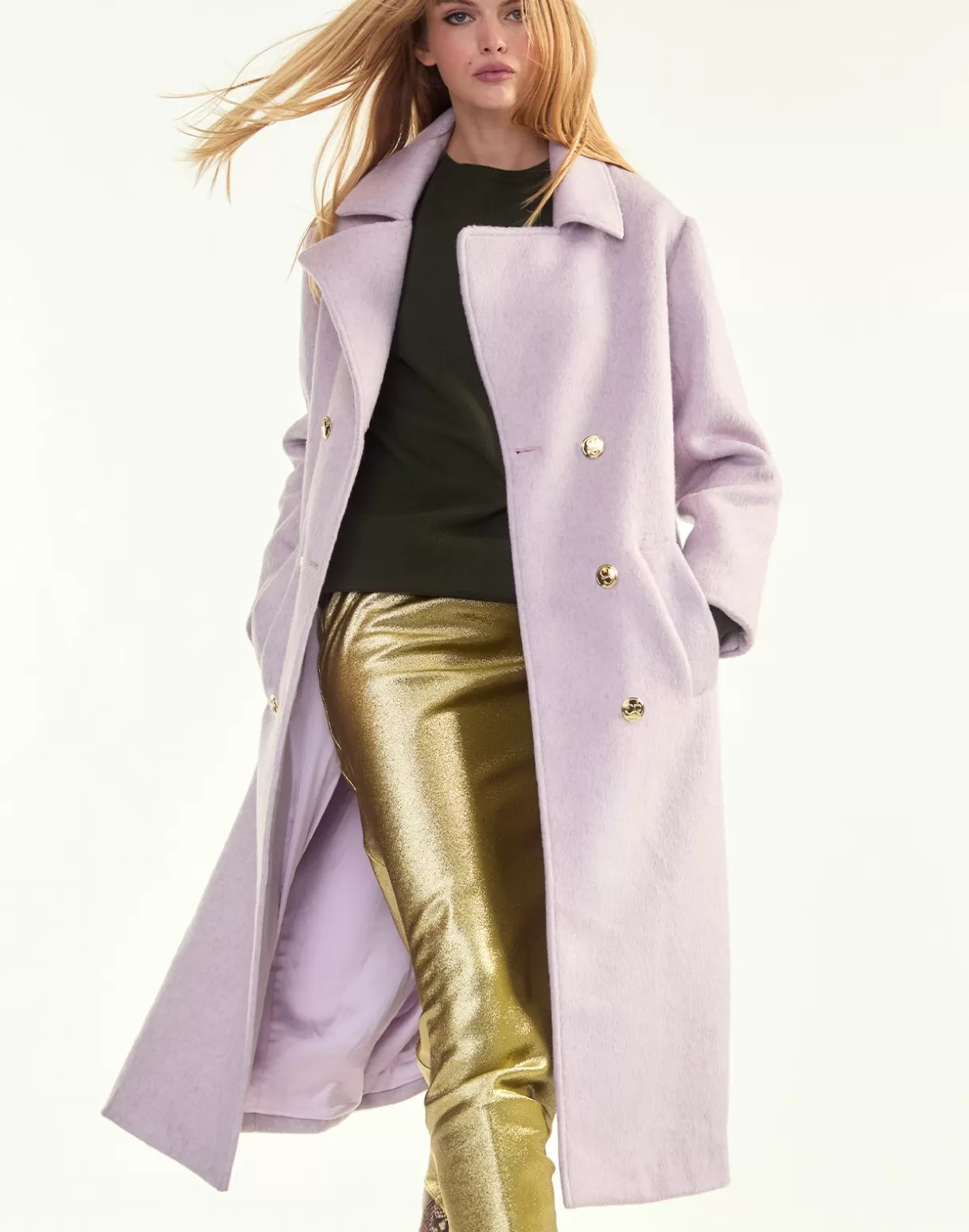 Jackets & Coats-Cynthia Rowley Noa Wool Trench Coat LVNDR