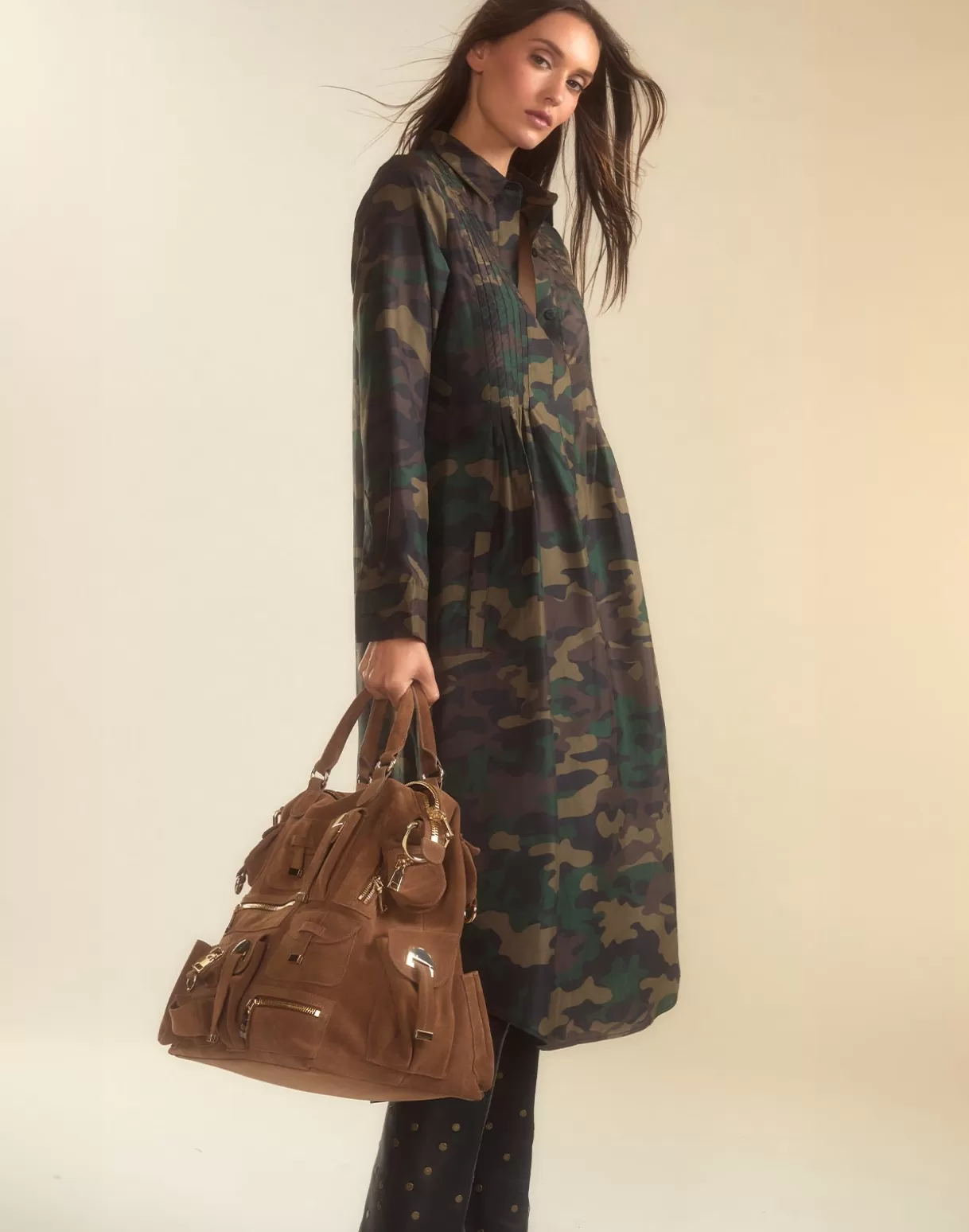 Dresses-Cynthia Rowley Silk Taffeta Shirt Dress GRNCAM